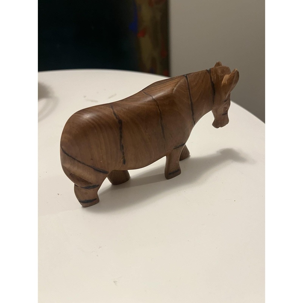 Wooden Hand Carved Animal Made in Kenya Africa Genuine Besmo Product - Picture 8 of 8